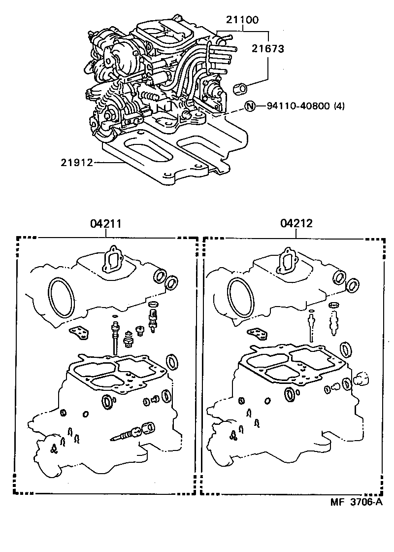 21100-13530 CARBURETOR ASSY product image
