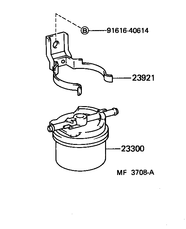 23301-64240 CAP ASSY, FUEL FILTER product image