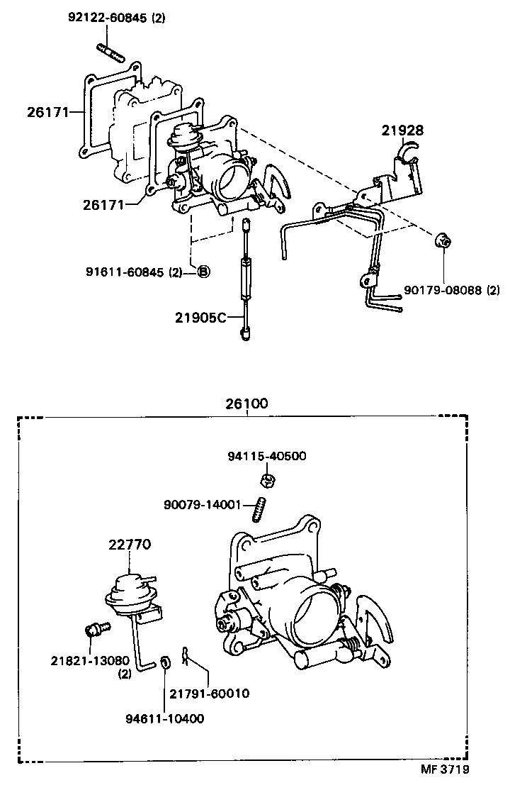 21928-58030 SUPPORT, THROTTLE WIRE product image