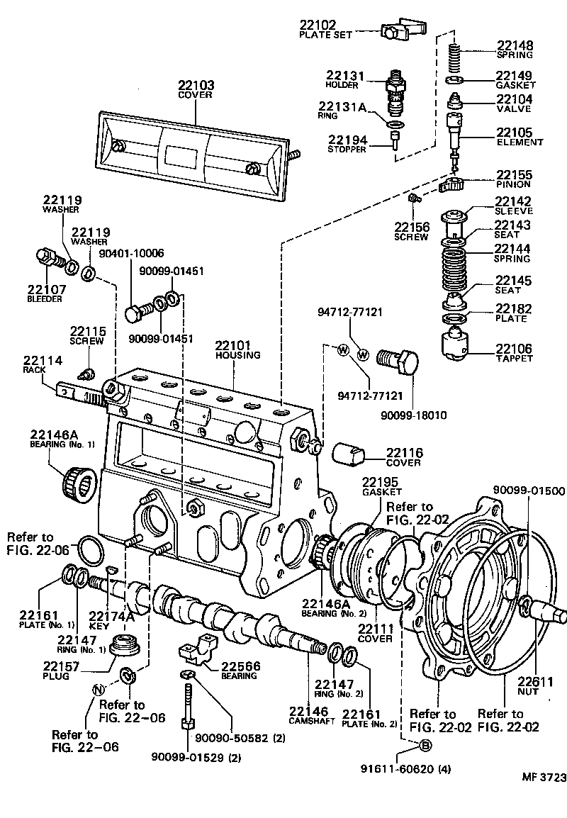 22103-68150 COVER SUB-ASSY, INJECTION PUMP product image