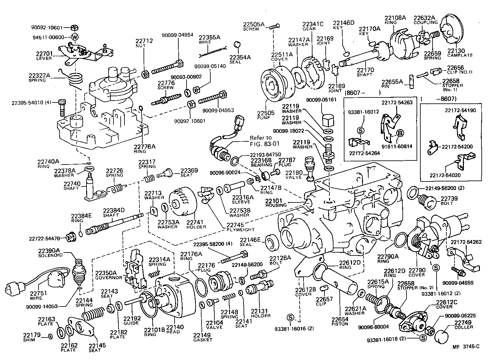 22101-54261 HOUSING SUB-ASSY, INJECTION PUMP product image