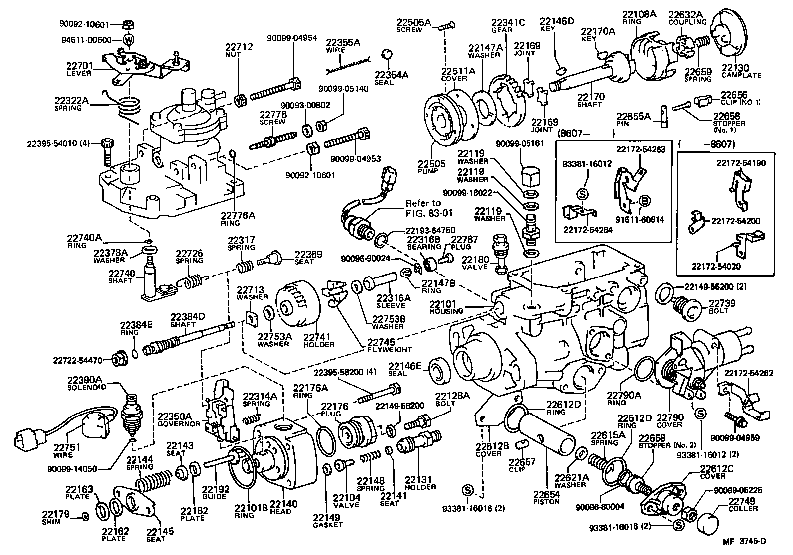 22105-58400 ELEMENT SUB-ASSY, INJECTION PUMP product image