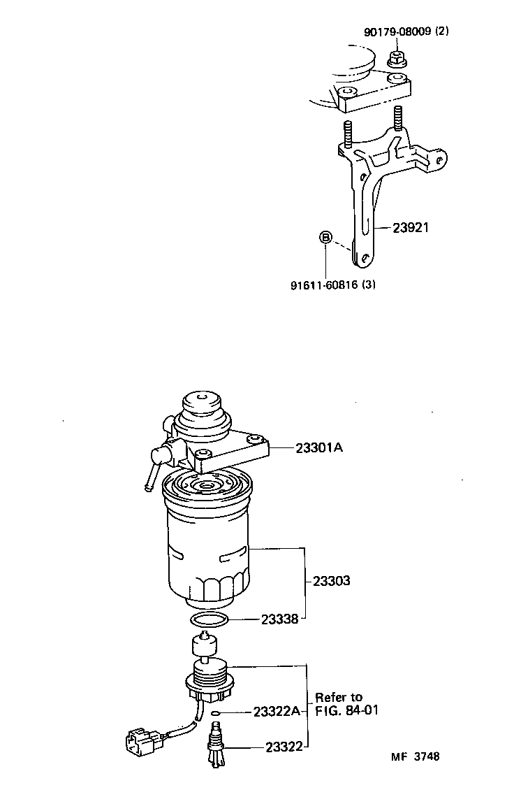 23921-58010 SUPPORT, FUEL FILTER product image
