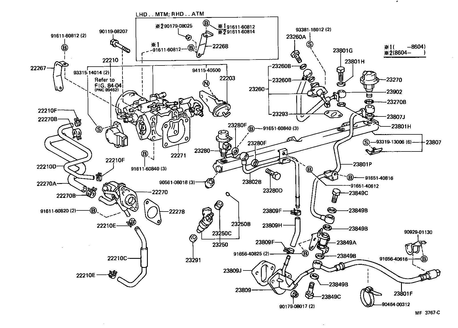22271-42010 GASKET, THROTTLE BODY product image