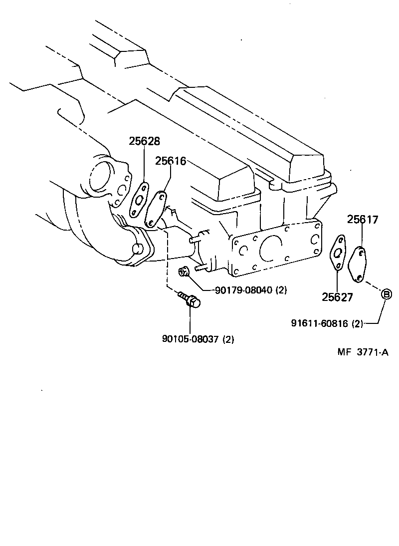25628-42010 GASKET, EGR INLET product image