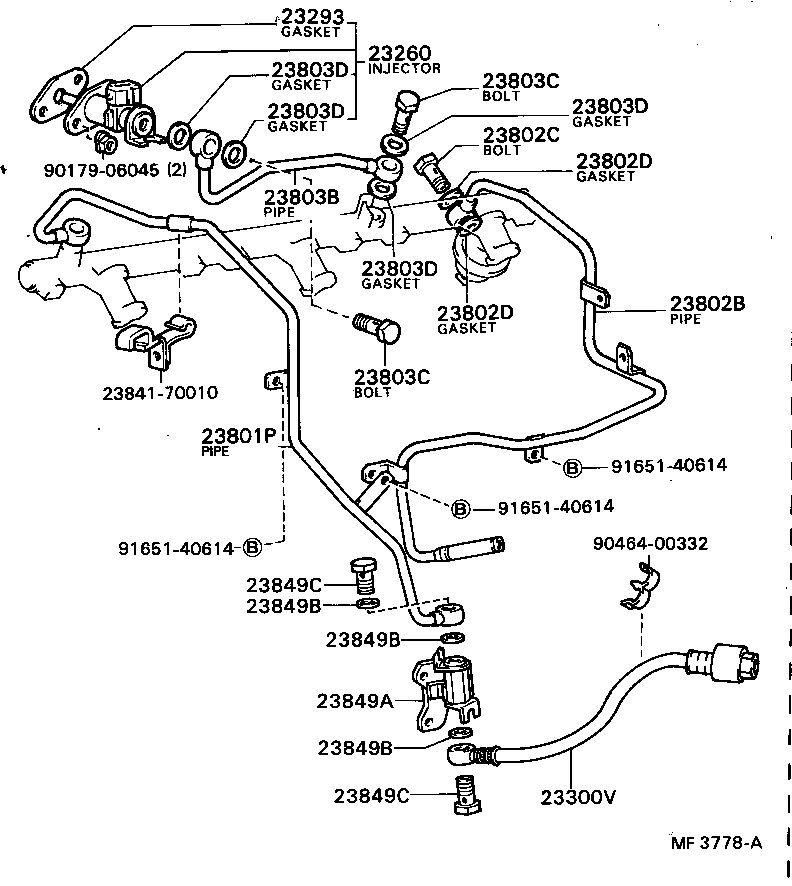 23209-70050 INJECTOR ASSY, FUEL product image
