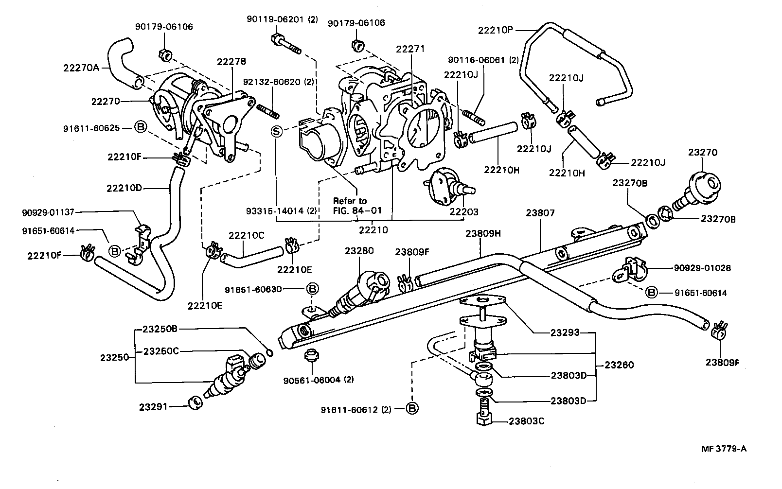23209-70050 INJECTOR ASSY, FUEL product image