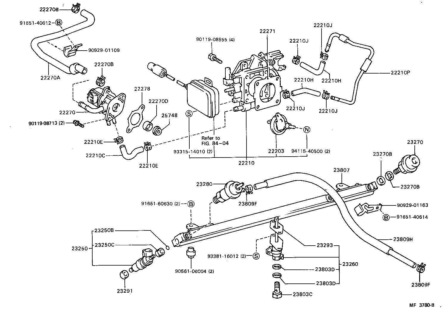23209-70050 INJECTOR ASSY, FUEL product image