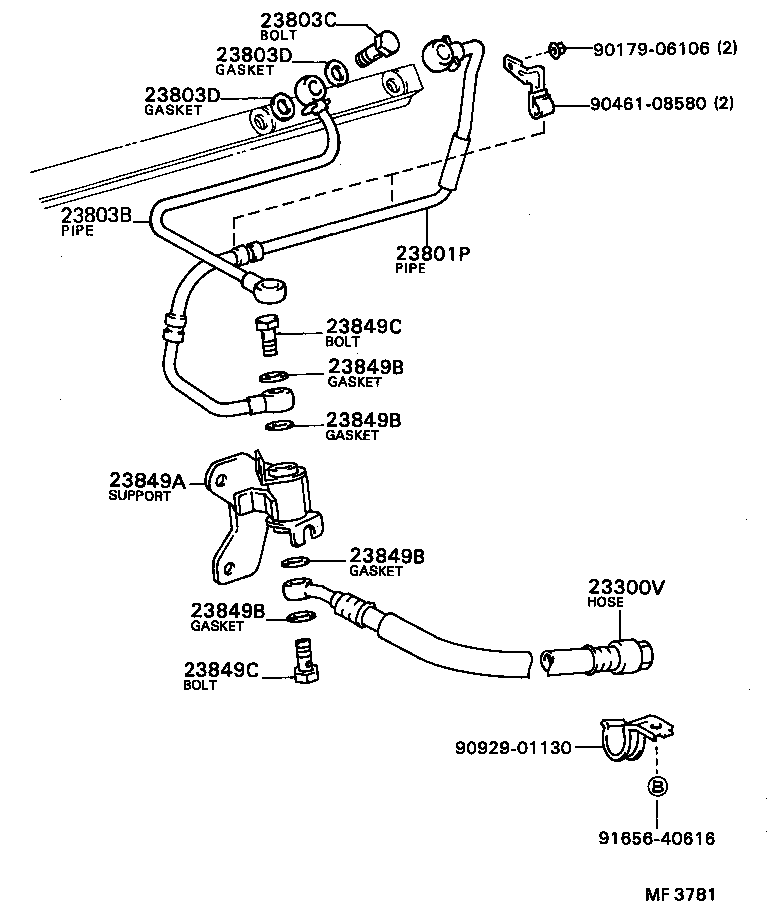 23209-70050 INJECTOR ASSY, FUEL product image
