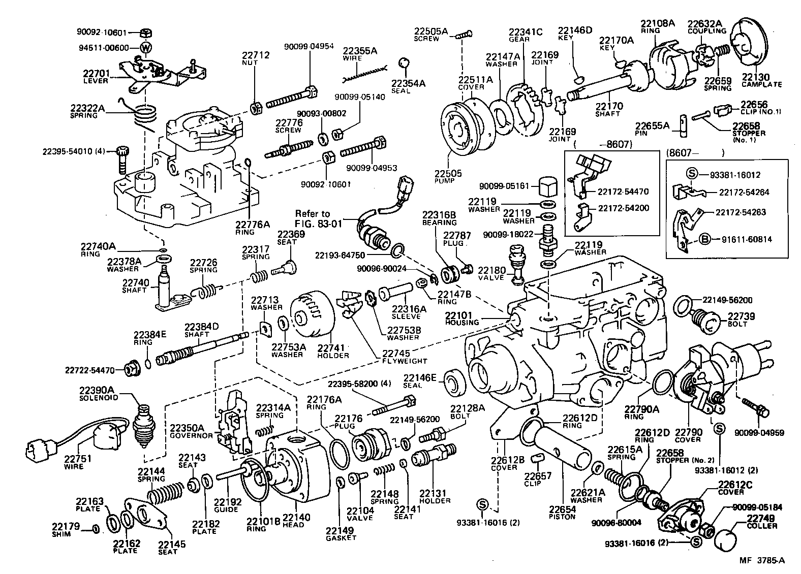 22101-54261 HOUSING SUB-ASSY, INJECTION PUMP product image