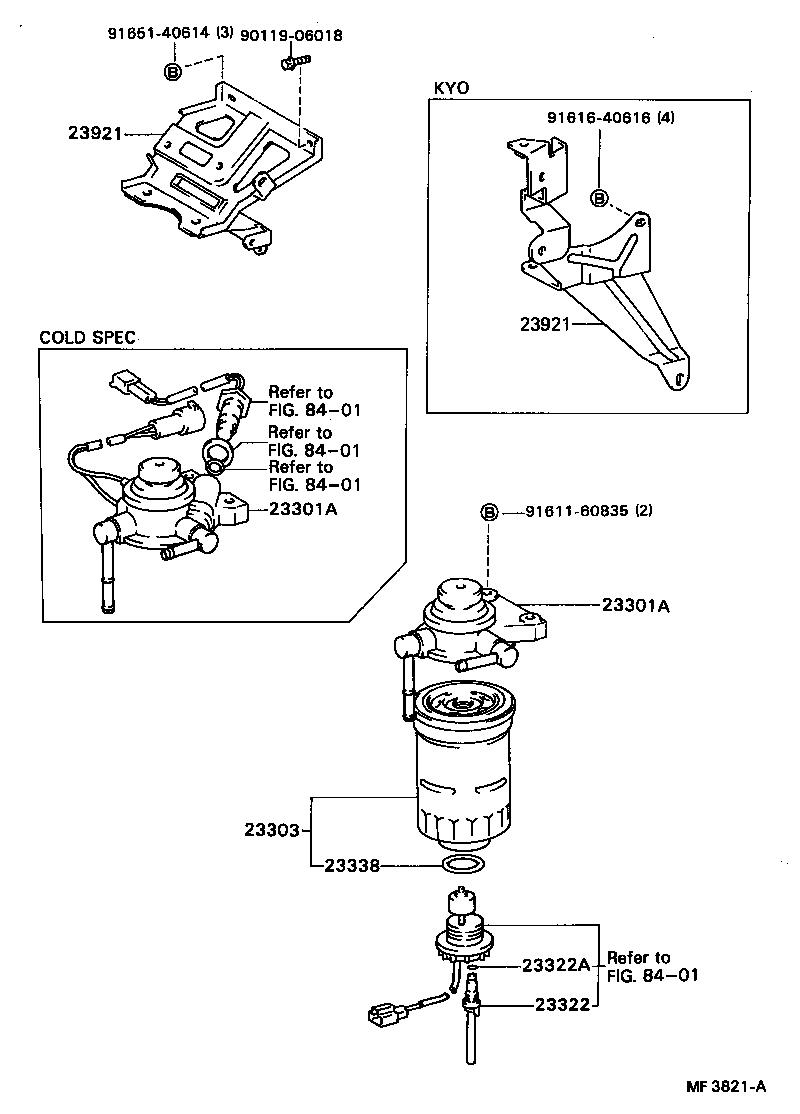 23904-54010 SUPPORT, FUEL FILTER product image