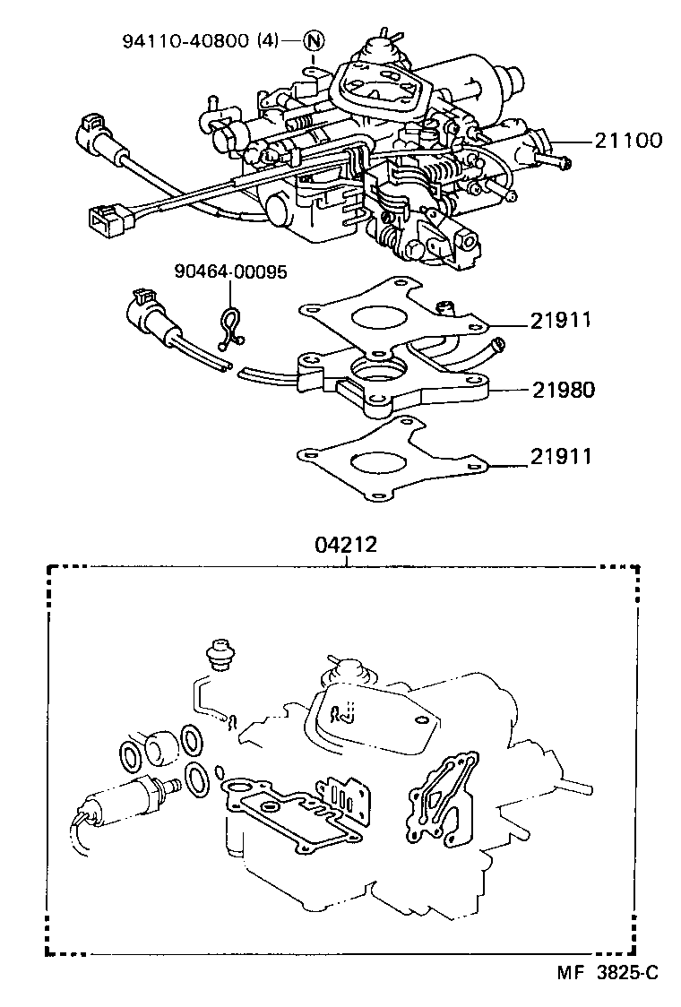 21100-11403 CARBURETOR ASSY product image