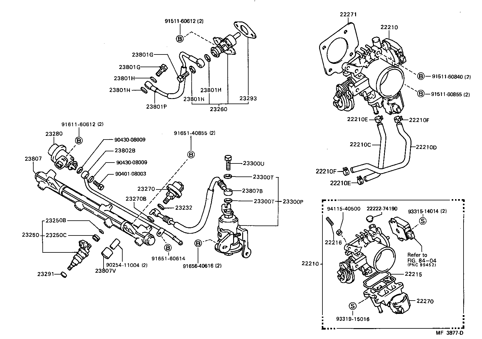 Toyota 22210-62020 BODY ASSY, THROTTLE