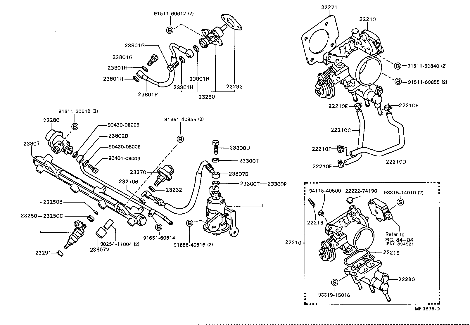 22271-62010 GASKET, THROTTLE BODY product image