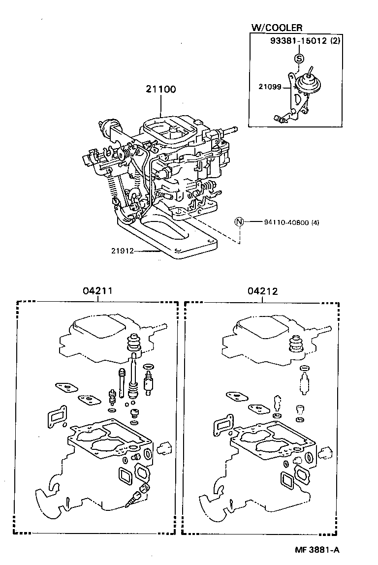 21099-44010 DIAPHRAGM SUB-ASSY, THROTTLE OPENER product image