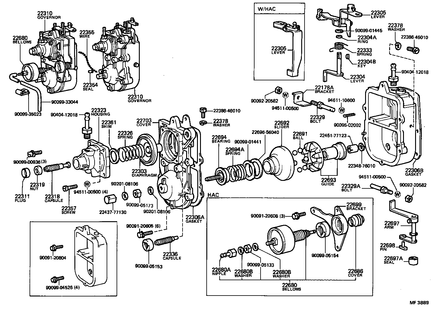 22320-58071 GOVERNOR ASSY, INJECTION PUMP product image