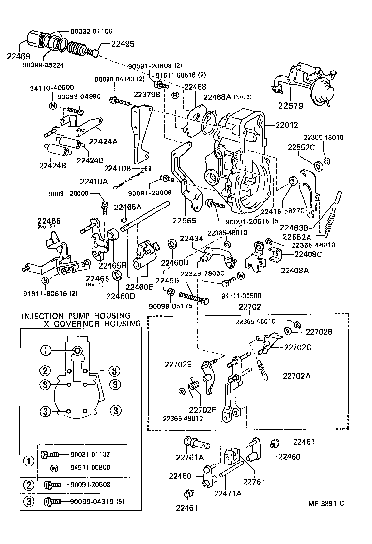 22410-58391 GOVERNOR ASSY, INJECTION PUMP MECHANICAL product image