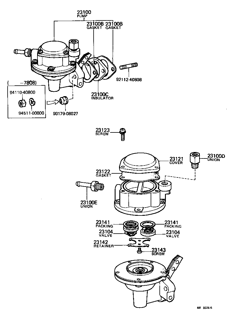Toyota 90099-19101 HOSE, FUEL PUMP, NO.2