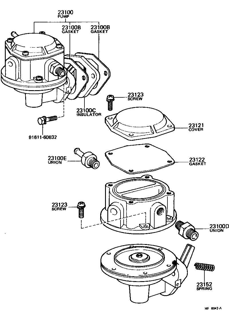 Toyota 23215-38010 VALVE, RELIEF