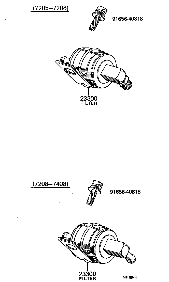23030-31020 FILTER ASSY, FUEL product image