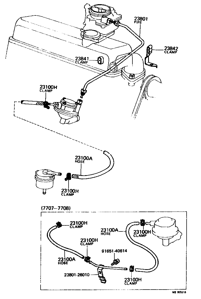 Toyota 95332-06060 HOSE, FUEL