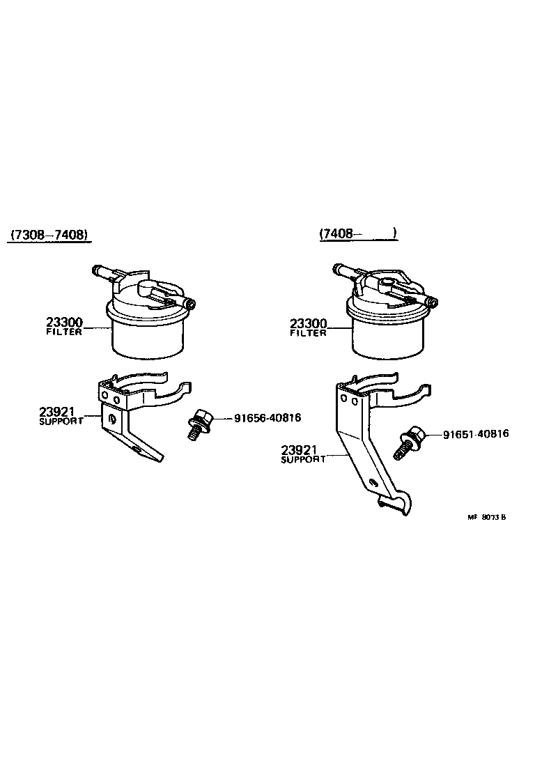 90461-10065 SUPPORT, FUEL FILTER product image