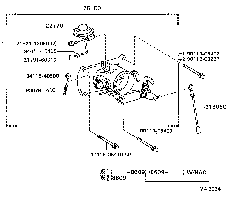 26100-78020 VENTURI ASSY product image
