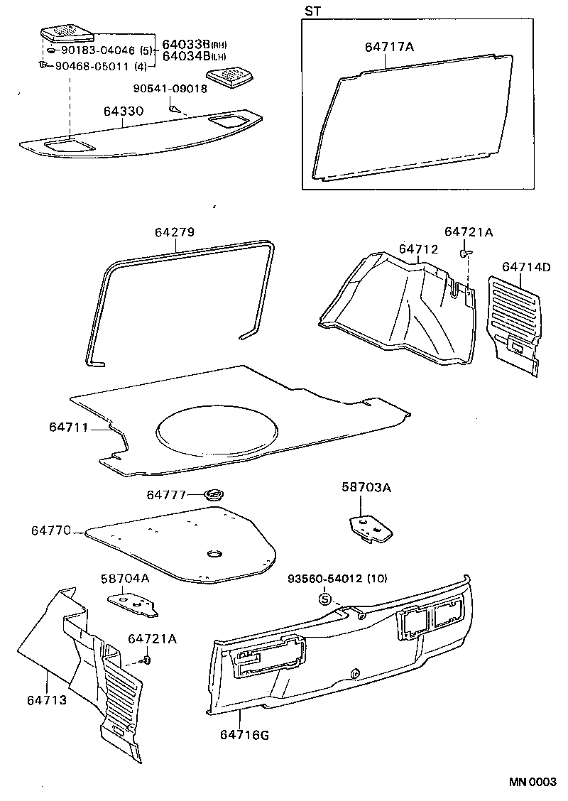 64330-20770-05 PANEL ASSY, PACKAGE TRAY TRIM product image