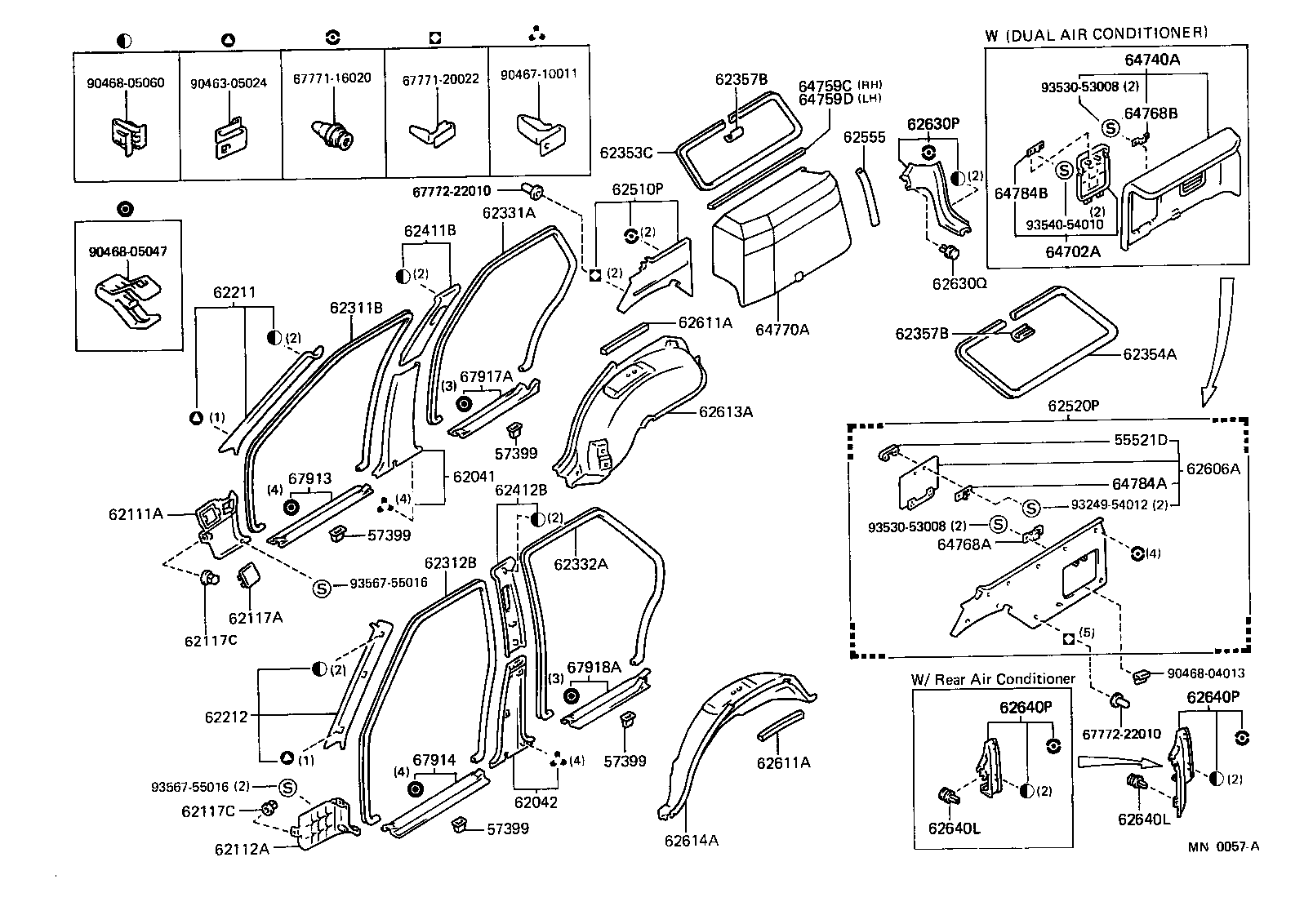 57399-24010 COVER, FRONT STEP HOLE product image