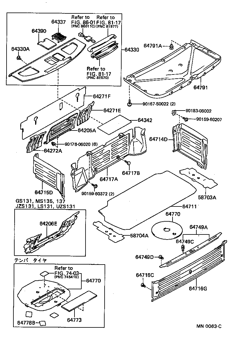 64330-30880-04 PANEL ASSY, PACKAGE TRAY TRIM product image