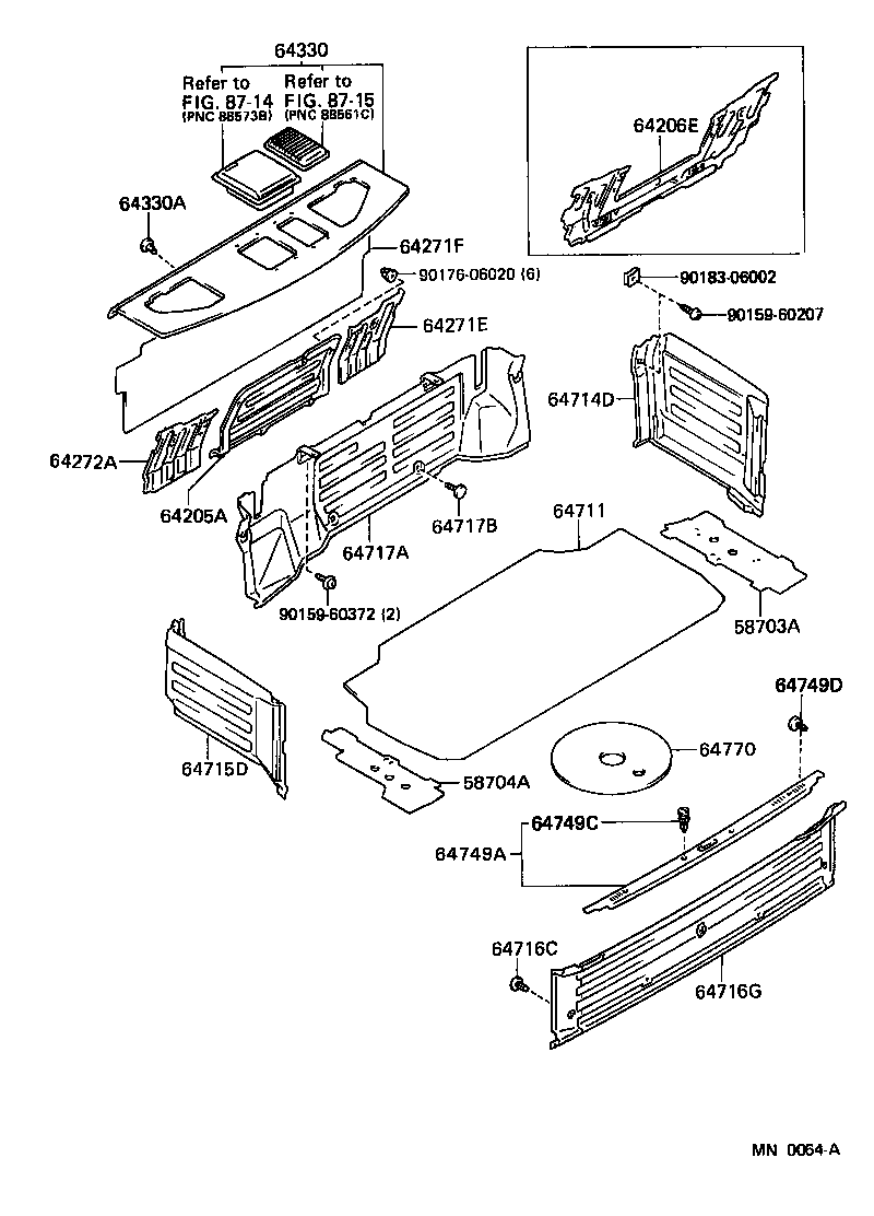 64271-30130 PANEL, ROOM PARTITION product image