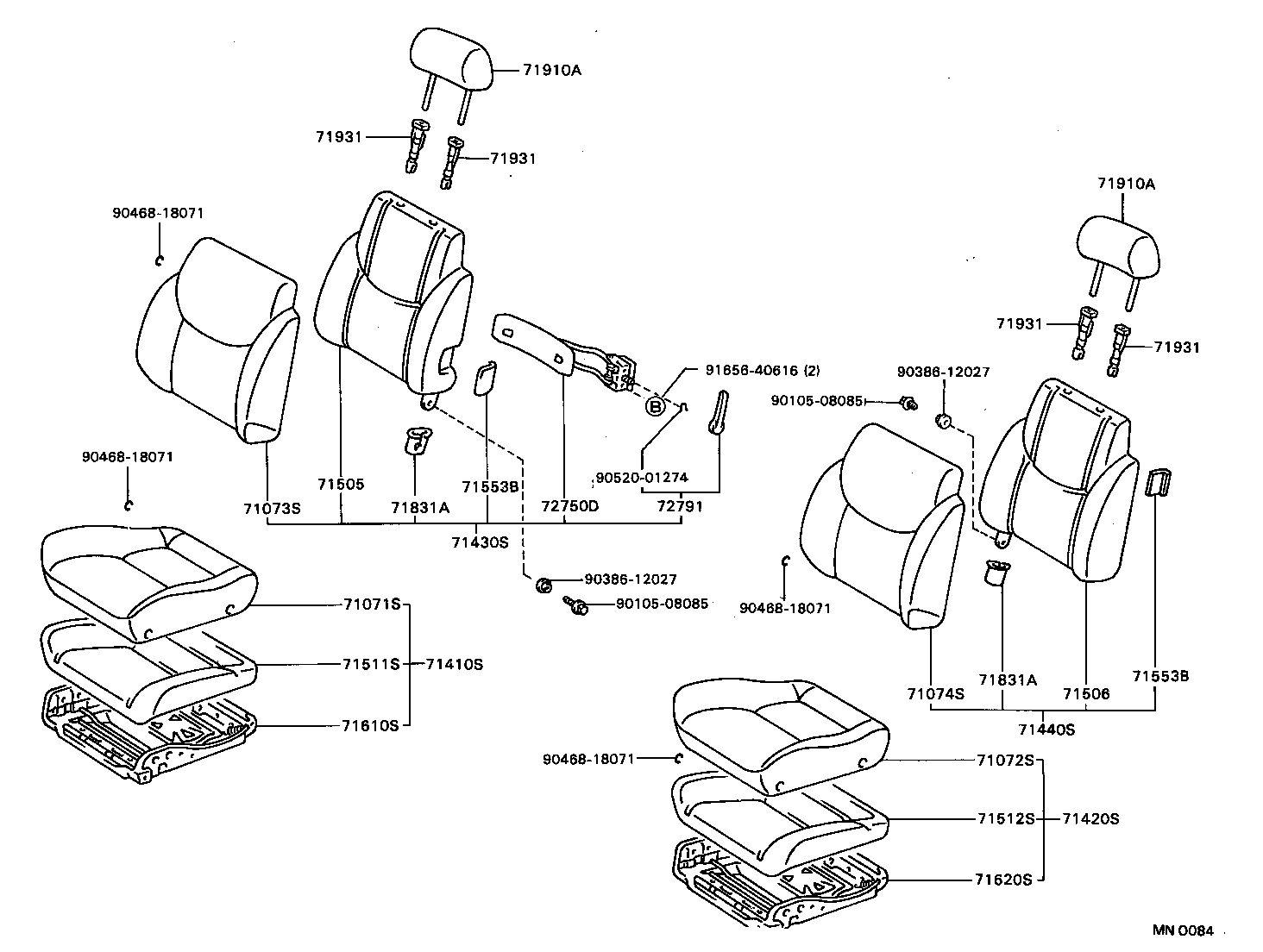 71812-20180-12 SHIELD, FRONT SEAT CUSHION, LH product image