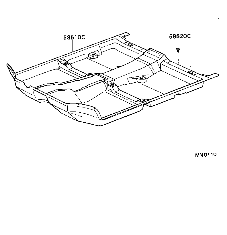 58510-2D180-07 CARPET ASSY, FRONT FLOOR, FRONT product image