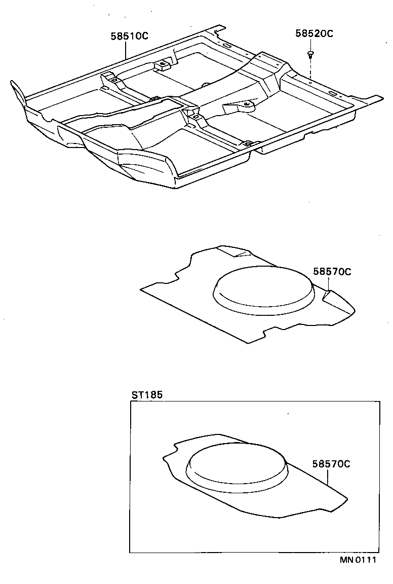 58510-2D080-03 CARPET ASSY, FRONT FLOOR, FRONT product image