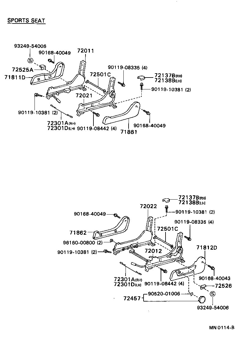 71620-89112 SPRING ASSY, FRONT SEAT CUSHION, LH(FOR SEPARATE TYPE) product image