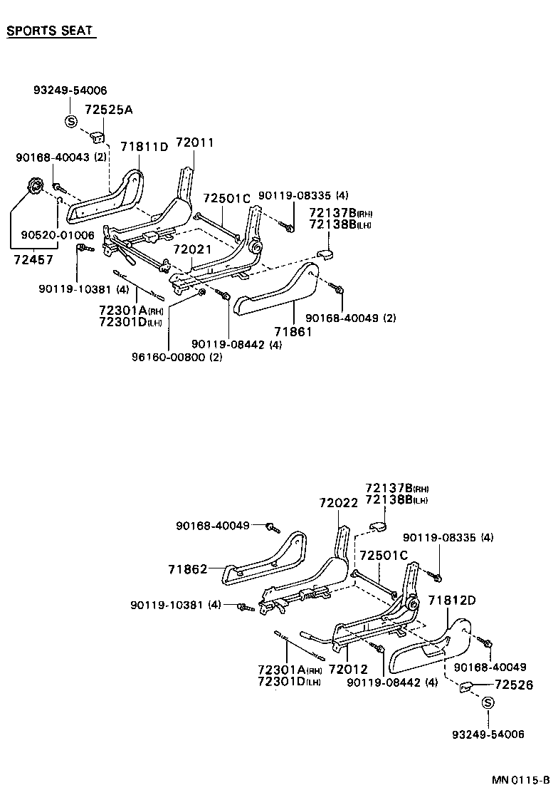 71620-89112 SPRING ASSY, FRONT SEAT CUSHION, LH(FOR SEPARATE TYPE) product image