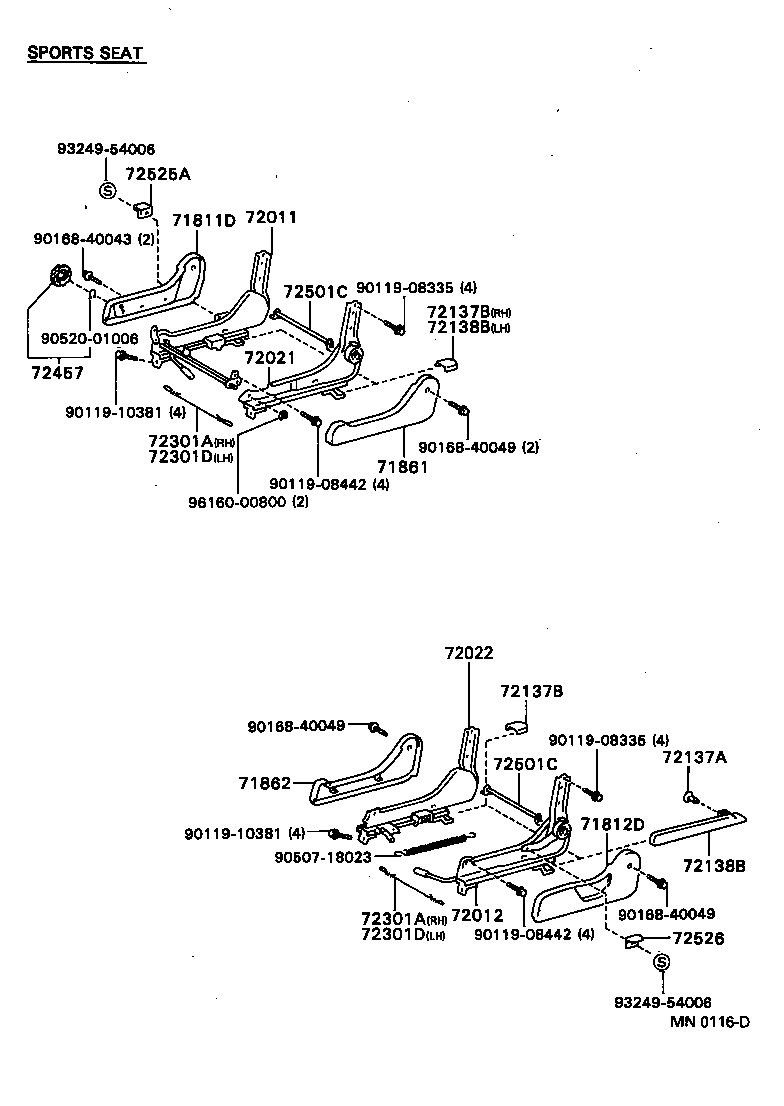71620-89112 SPRING ASSY, FRONT SEAT CUSHION, LH(FOR SEPARATE TYPE) product image