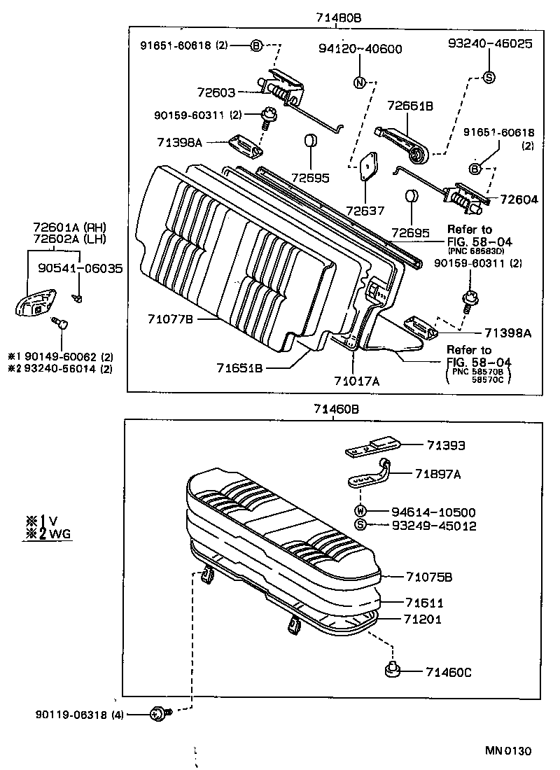 71017-12280 FRAME SUB-ASSY, REAR SEAT BACK, RH product image