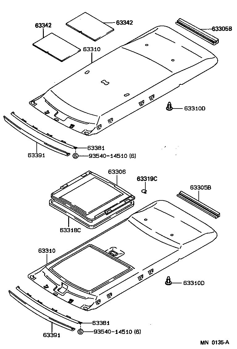 63306-12050-03 TRIM SUB-ASSY, SUNSHADE product image