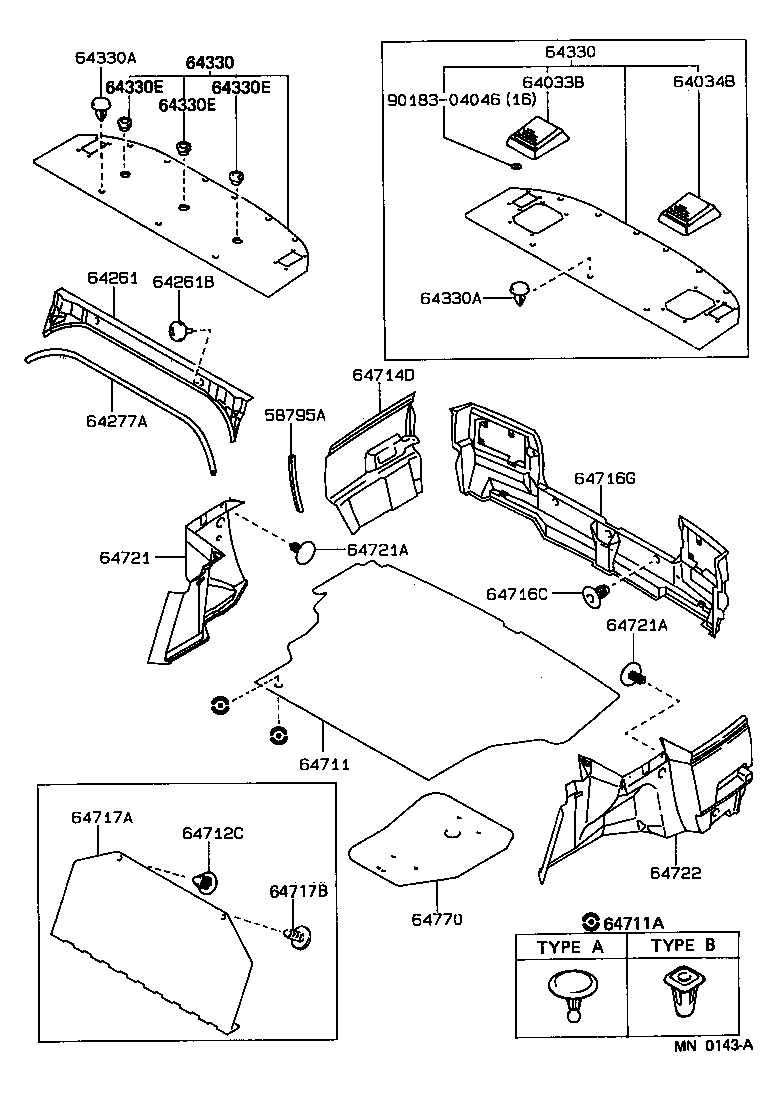 64330-12790-06 PANEL ASSY, PACKAGE TRAY TRIM product image