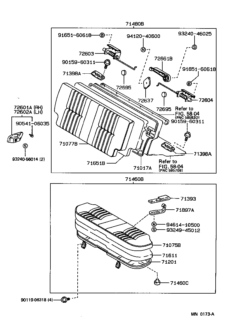 71017-13090 FRAME SUB-ASSY, REAR SEAT BACK product image