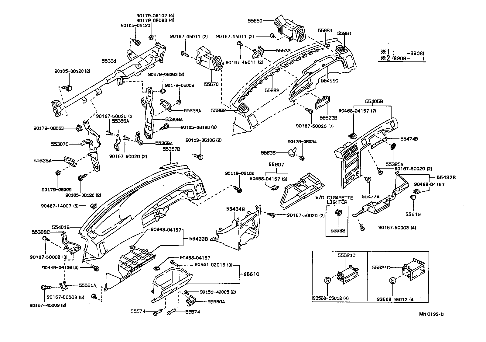 55366-12010 BRACKET, RADIO MOUNTING, NO.1 product image