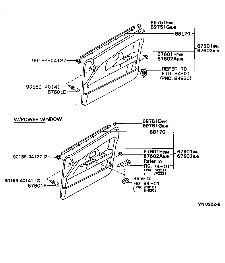 68101-12530 GLASS SUB-ASSY, FRONT DOOR, RH product image
