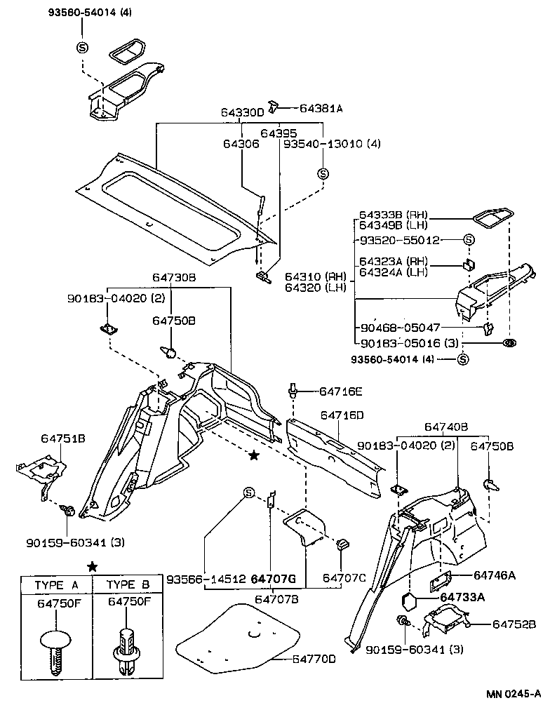 64770-12140 COVER ASSY, SPARE WHEEL product image