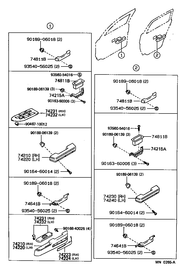 69285-95403-25 HANDLE, DOOR PULL product image