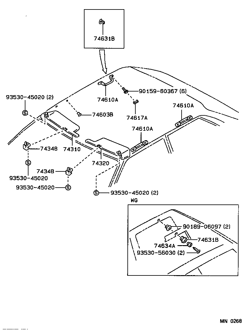 74215-12040 BASE, DOOR ARMREST RH product image