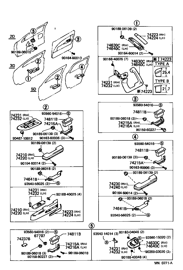 74232-12090-04 PANEL, FRONT ARMREST BASE, UPPER LH product image