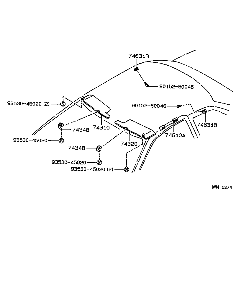 74237-12020-06 CAP, DOOR ARMREST BASE product image