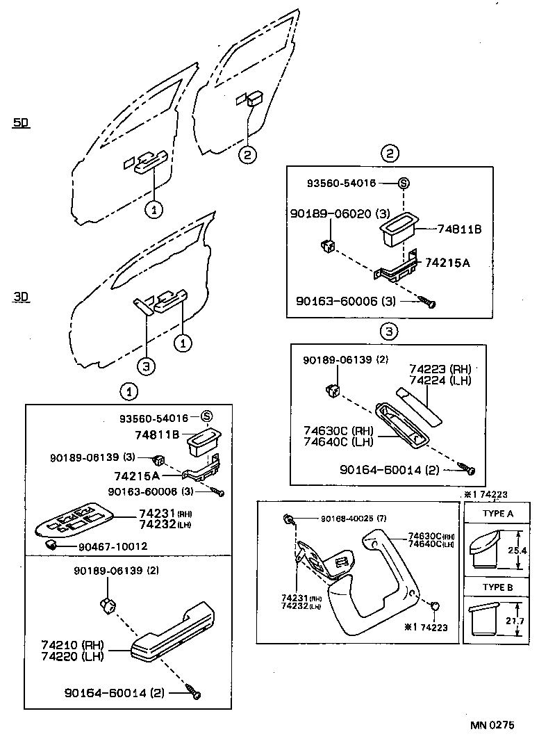 74231-12100-06 PANEL, FRONT ARMREST BASE, UPPER RH product image