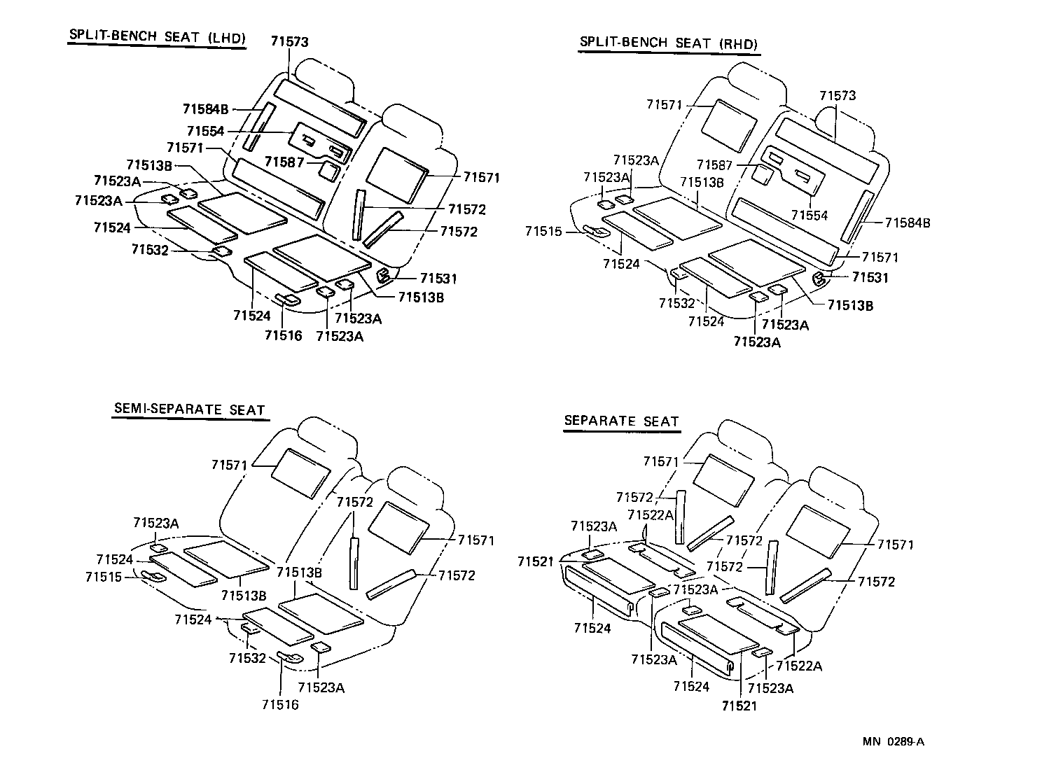 71630-30770 SPRING ASSY, FRONT SEAT BACK, RH(FOR SEPARATE TYPE) product image
